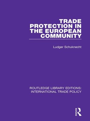 cover image of Trade Protection in the European Community
